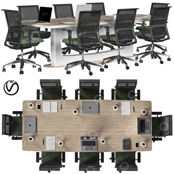 Espacio de trabajo Conference Modelo 3D