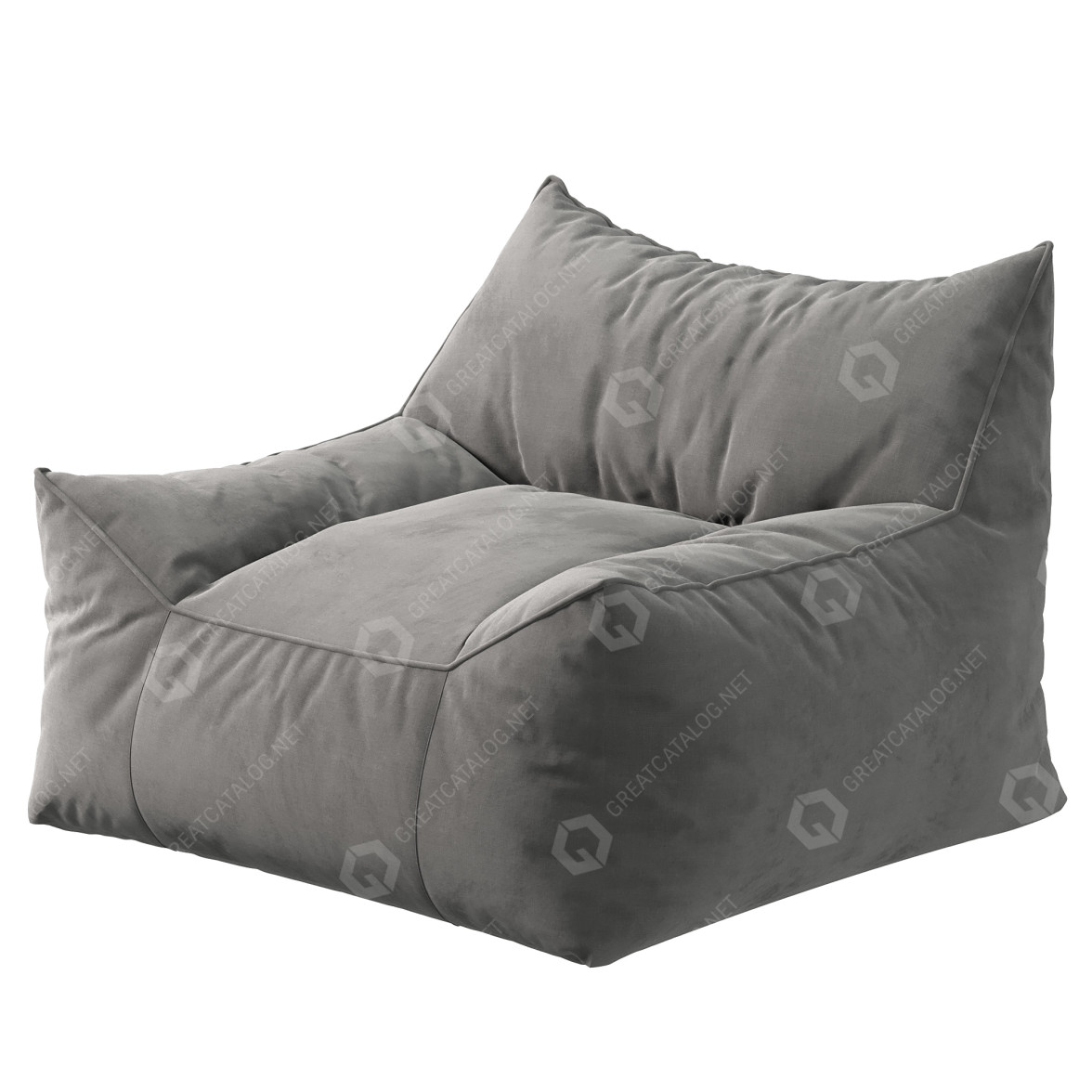 Bag Chair Big Joe Imperial Lounger 3D model GreatCatalog 13599