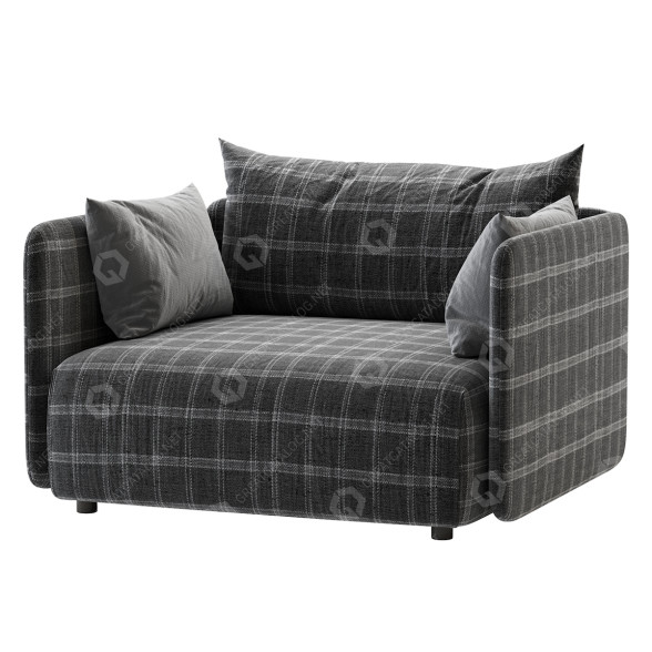 Fauteuil MENU Offset modèle 3D