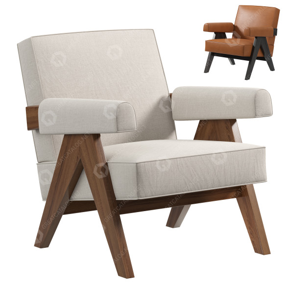 Крісло Cassina Capitol Complex 3D модель