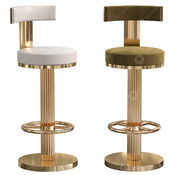 Барний стілець Gold Stainless Steel High by Homeylife Furniture Co 3D модель
