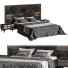 Bett und Nachttischchen Gray 06 - 3dartistaskari1370