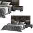 Bett und Nachttischchen Gray 06 - 3dartistaskari1370