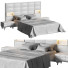 Bett und Nachttischchen Gray 06 - 3dartistaskari1370