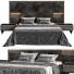 Bett und Nachttischchen Gray 06 - 3dartistaskari1370