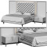 Łóżka i stoliki nocne White 06 - 3dartistaskari1370