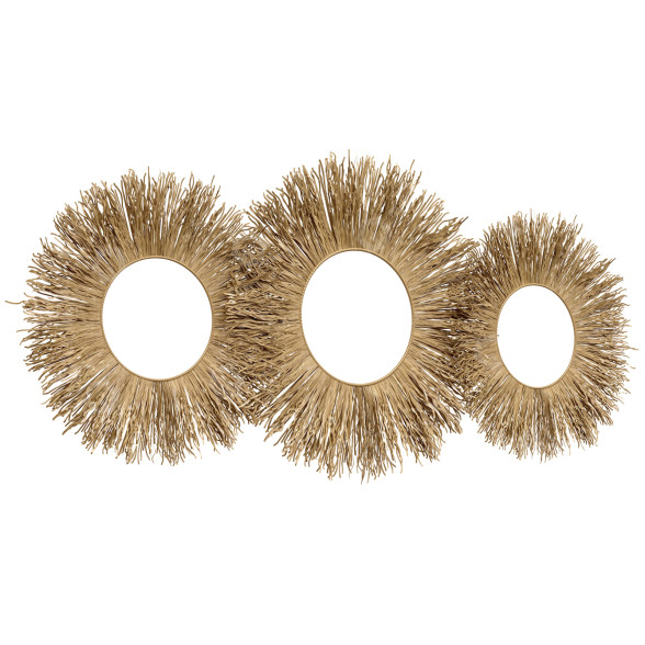 Decoración Designer Wall Round Rafia Hanging Modelo 3D