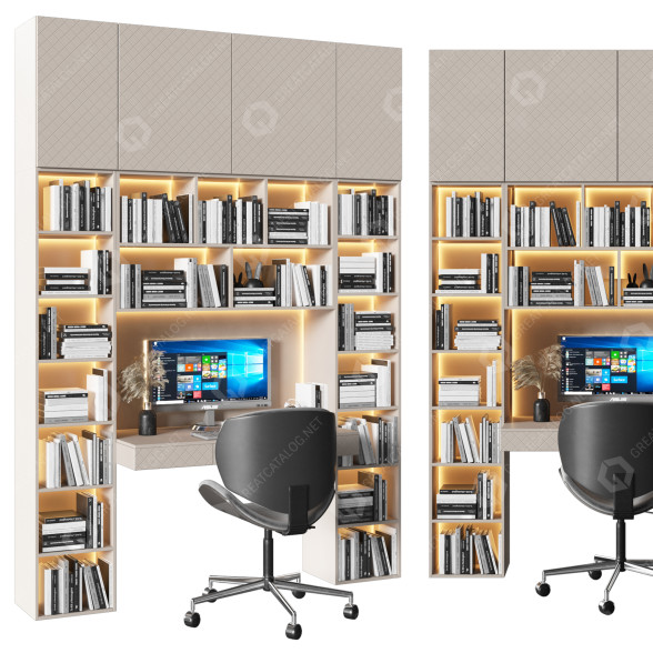 Espacio de trabajo Work Place 03 Modelo 3D