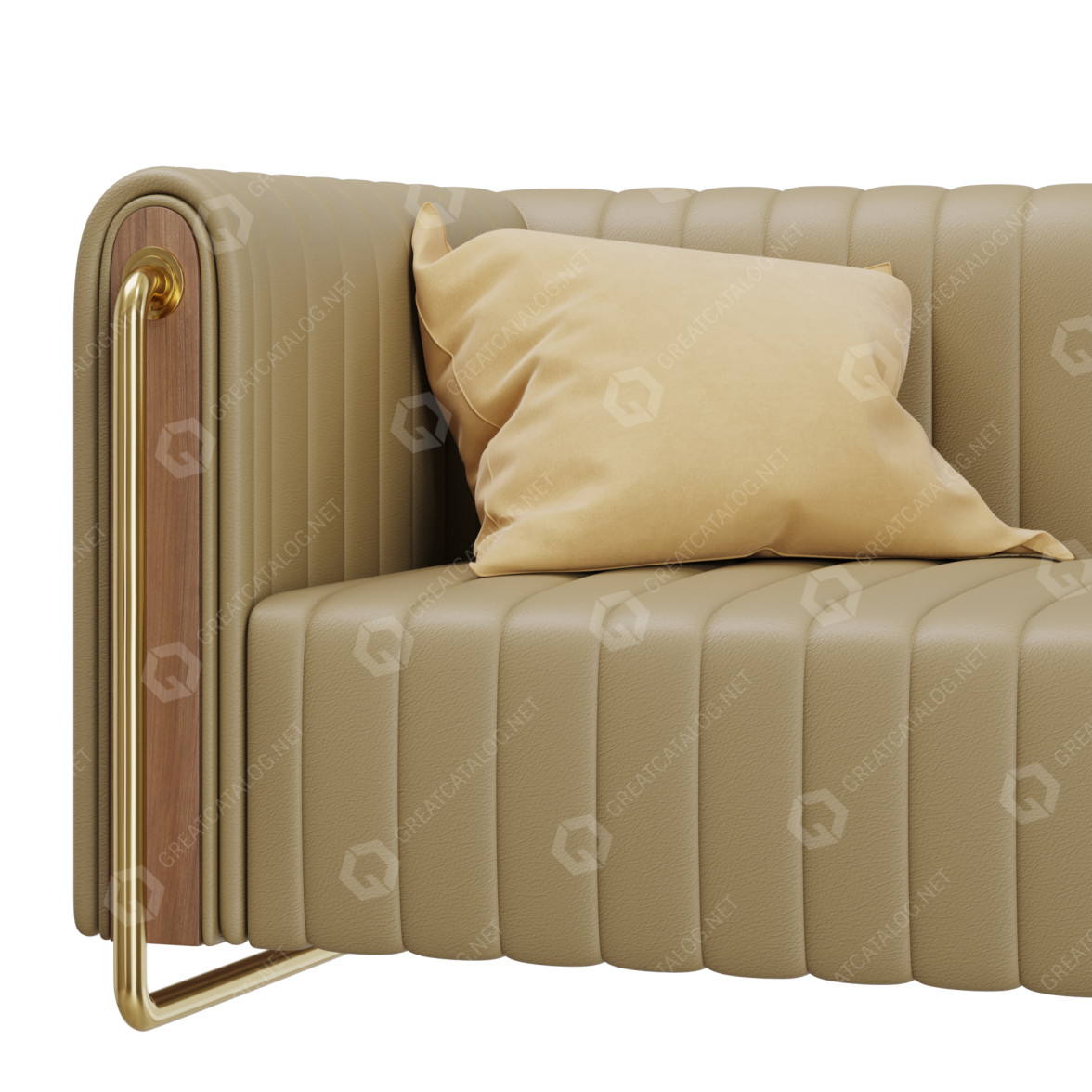 Sofa Mezzo Collection Rivers 3D model - GreatCatalog 13671