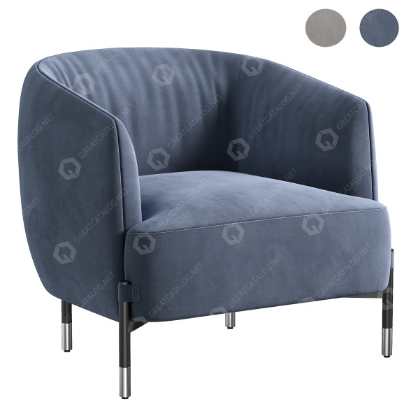 Fauteuil Nicoline Diga Nicoline modèle 3D