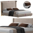 Ліжко Homary Beige Microfiber - Rivera 3D
