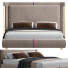 Ліжко Homary Beige Microfiber - Rivera 3D
