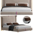 Ліжко Homary Beige Microfiber - Rivera 3D