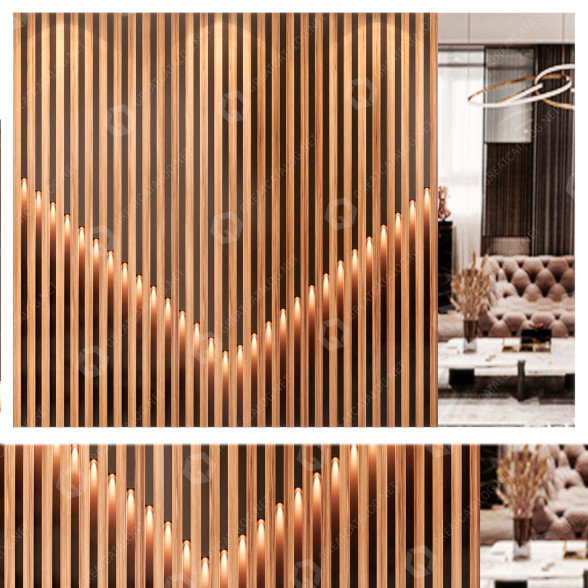 Panel de pared Conjunto 1 Modelo 3D