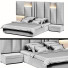 Bed and Bedside Tables Set 04 - 3dartistaskari1370