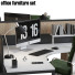 Espacio de trabajo Office Furniture Set 10 - 3dartistaskari1370
