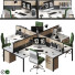 Espacio de trabajo Office Furniture Set 10 - 3dartistaskari1370