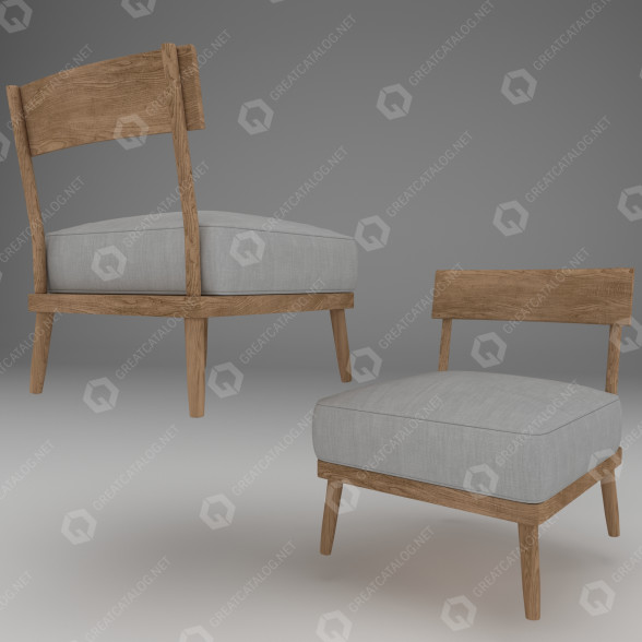 Крісло Horm Casamania Cherish Loung 3D модель