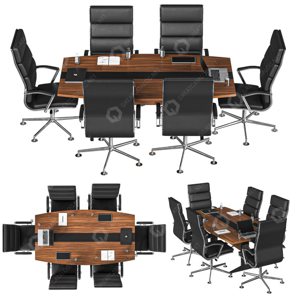Espacio de trabajo Conference Table 12 Modelo 3D