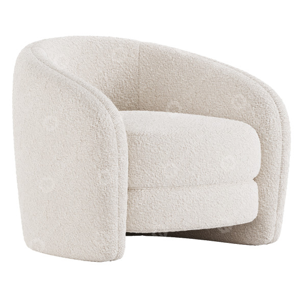Крісло Joss & Main Kaminsky Upholstered Barrel 3D модель