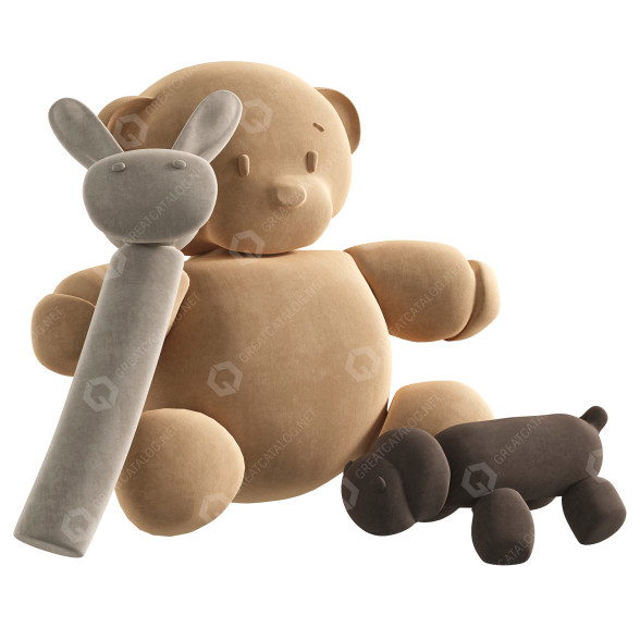 Toys Roba Beige 001 3D model
