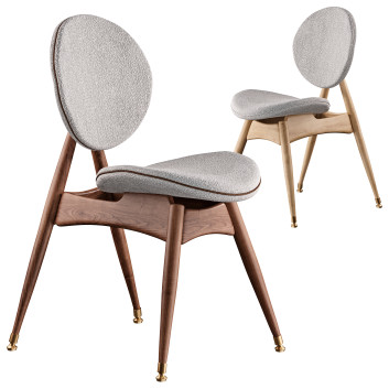 Stuhl  Overgaard & Dyrman Circle Dining without Armrests 3D-Modell