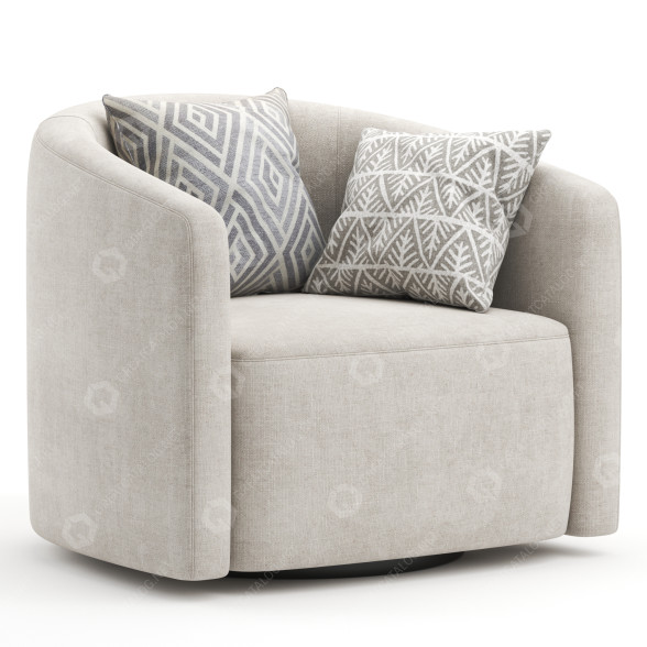 Armchair Dellarobbia Mila Swivel 3D model
