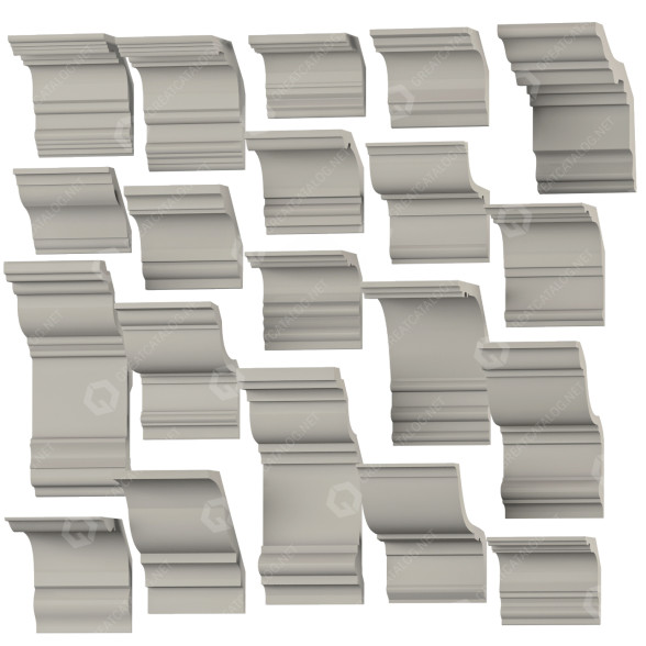 Formteile Cornice 20 Model 3D-Modell