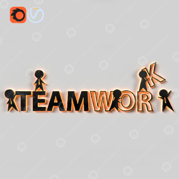 Декор Teamwork 3D модель