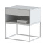 Table de chevet Homary Nightstand Black Modern with Drawer Base - Sabirjanov