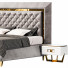 Bett und Nachttischchen Gray 001 - 3dartistaskari1370