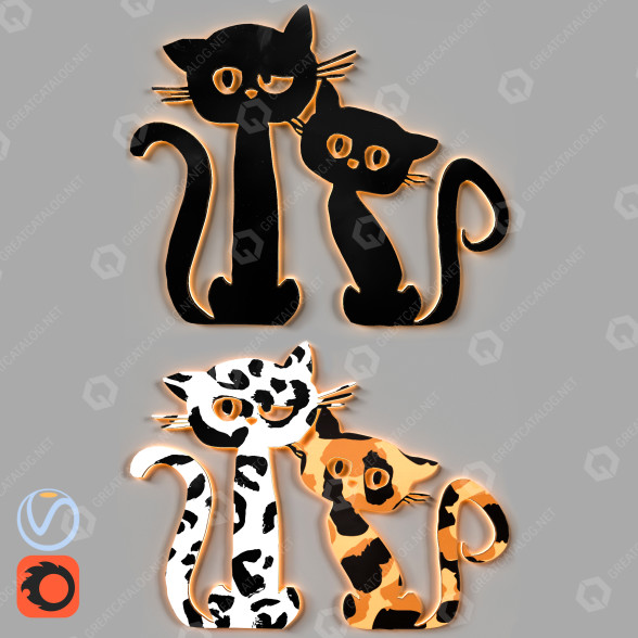 Декор Cat 3D модель