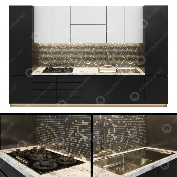Küche Furniture 007 3D-Modell