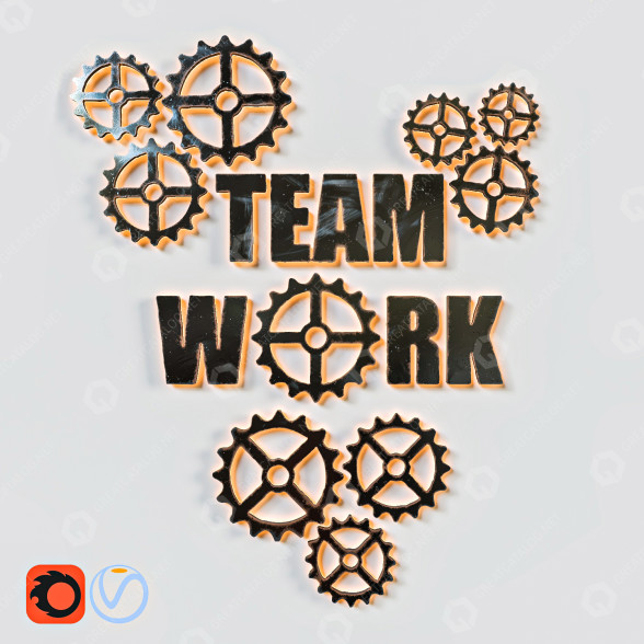 Dekoracje Teamwork 3 model 3D