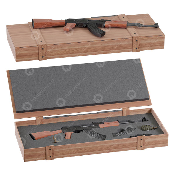Зброя AK 47 3D модель