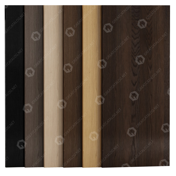 Drewno Oak with 6 Colors model 3D