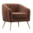 Sillón Homcom Velvet-Feel Tub - ysadiyev9622