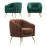 Sillón Homcom Velvet-Feel Tub - ysadiyev9622