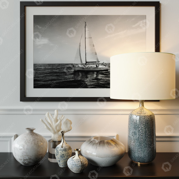 Decoración Luxdeco Set White Modelo 3D