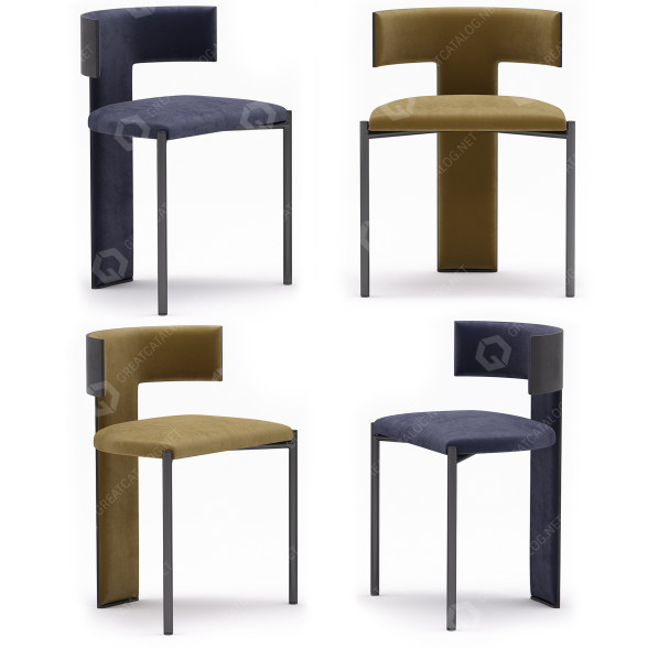 Chair Baxter Zefir 3D model