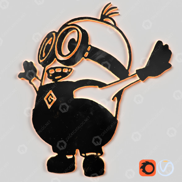 Dekoracje Minion model 3D