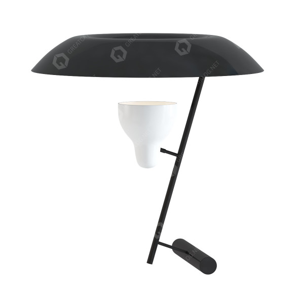 Tischlampe Astep Dark Burnished Brass Model 548 3D-Modell