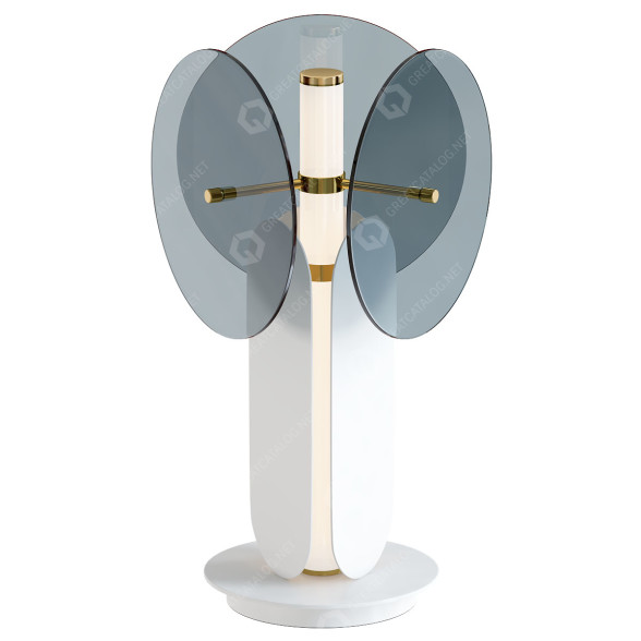Настольная лампа Homary Unique White Gray 1 Light 3D модель