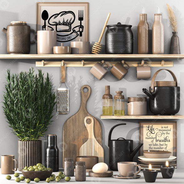 Декор Kitchen Accessories 06 3D модель