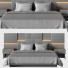 Bett und Nachttischchen With Headboard 003 - 3dartistaskari1370