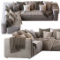 Sofa Article Brown Right Arm Corner Sectional - Paramatma