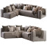 Sofa Article Brown Right Arm Corner Sectional - Paramatma