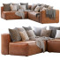 Sofa Article Mello Taos Brown Right Arm Corner Sectional - Paramatma