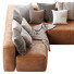 Sofa Article Mello Taos Brown Right Arm Corner Sectional - Paramatma