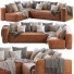 Sofa Article Mello Taos Brown Right Arm Corner Sectional - Paramatma